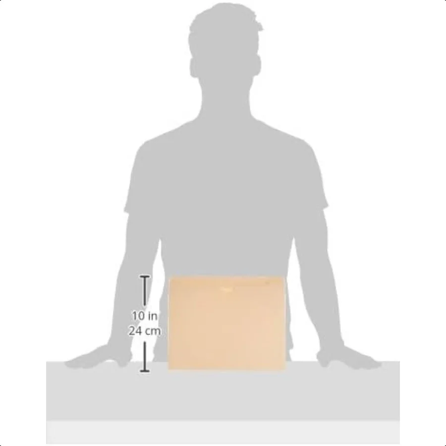 Cartelle di file Giacca rinforzata con linguetta dritta FlatNo Espansione Lettera Taglia Manila Confezione da 100 AMZ600