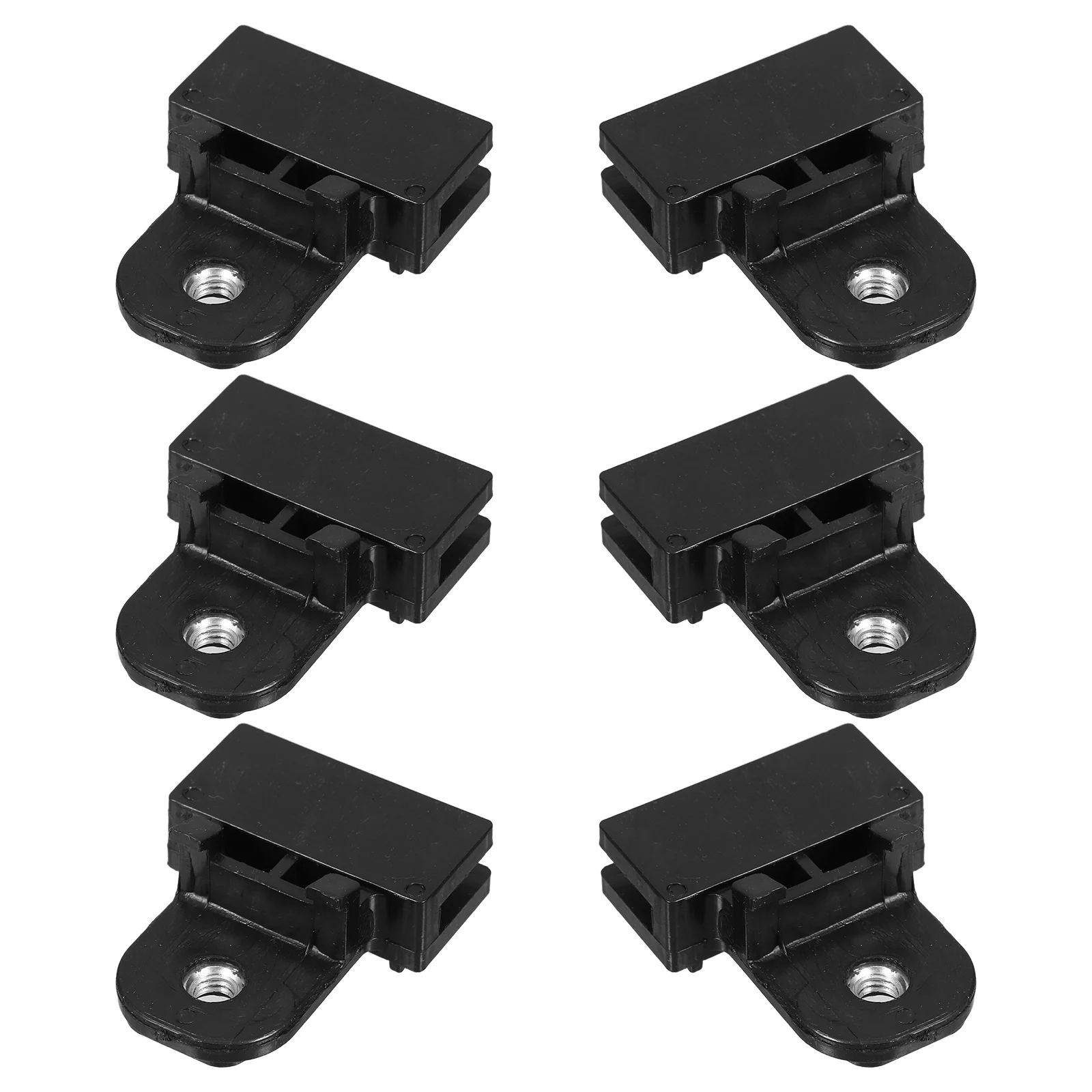 

6Pcs Automotive Glass Clamps Window Door Regulator Clips Black Replacement Smooth Lifting Support Channel Slider Sash Retainer