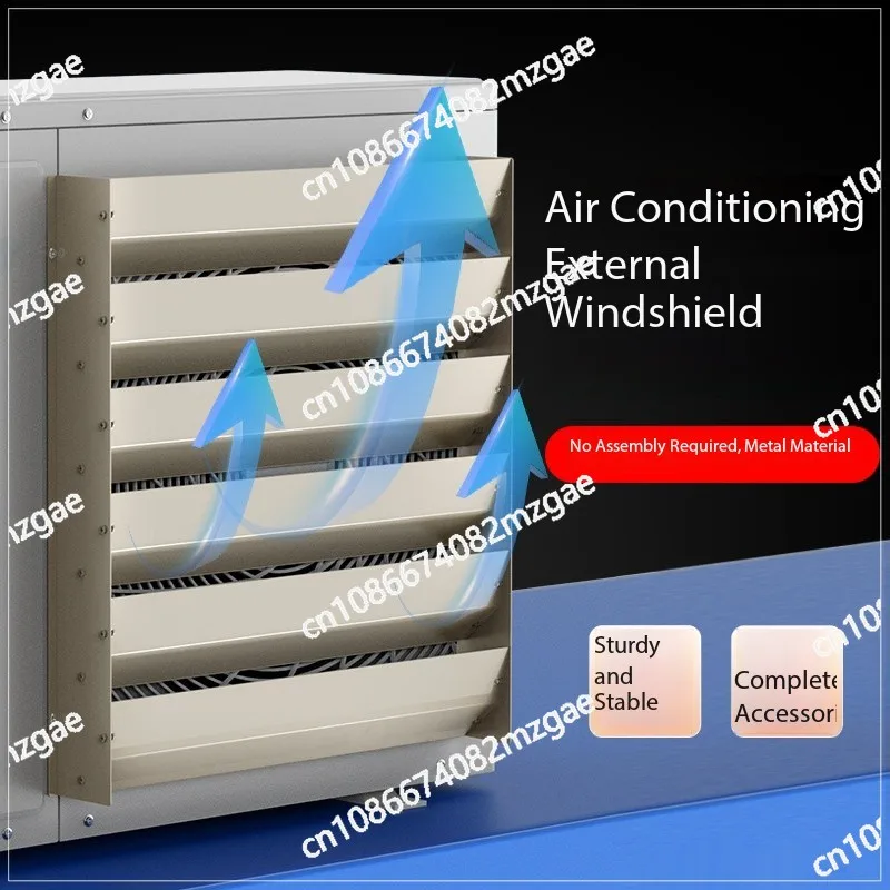 

Наружный блок переменного тока, ветрозащитный экран и крышка дефлектора воздуха, конструкция с жалюзи для блокировки ветра, уменьшение воздушного потока для лучшего рассеивания тепла
