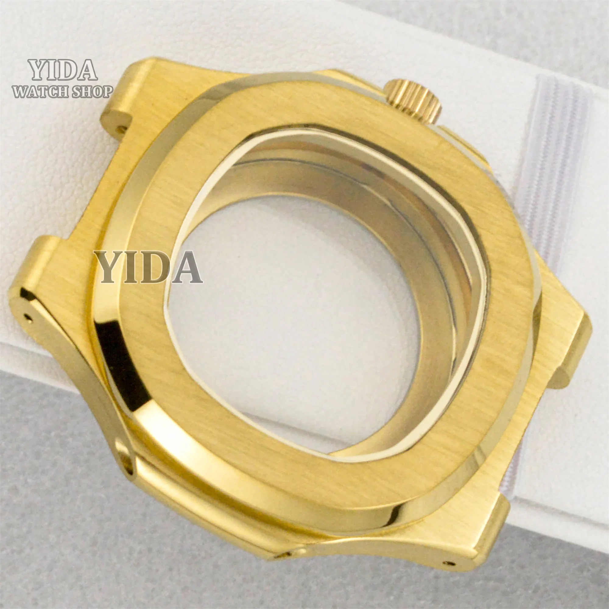 Cassa per orologio NH35 in acciaio inossidabile da 41 mm Vetro zaffiro per Nautilus fit NH34 NH35 NH36 NH38 Accessori per movimento Mod Custodia per orologio