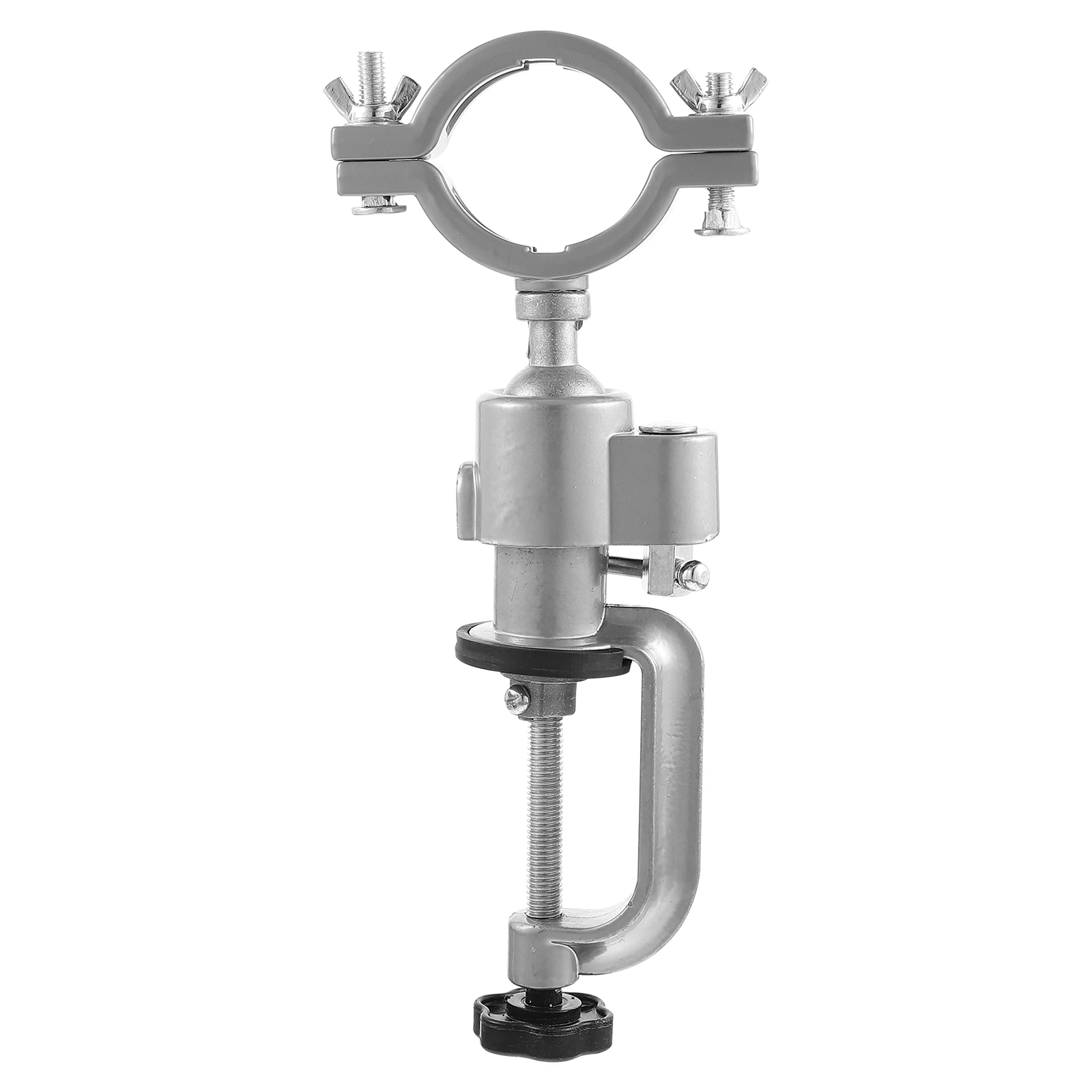 

1pc Electric Drill Bracket Vise Holder Multifunctional Aluminum Alloy Tabletop Rack For Wood Plastic Metal Diy Adjustable