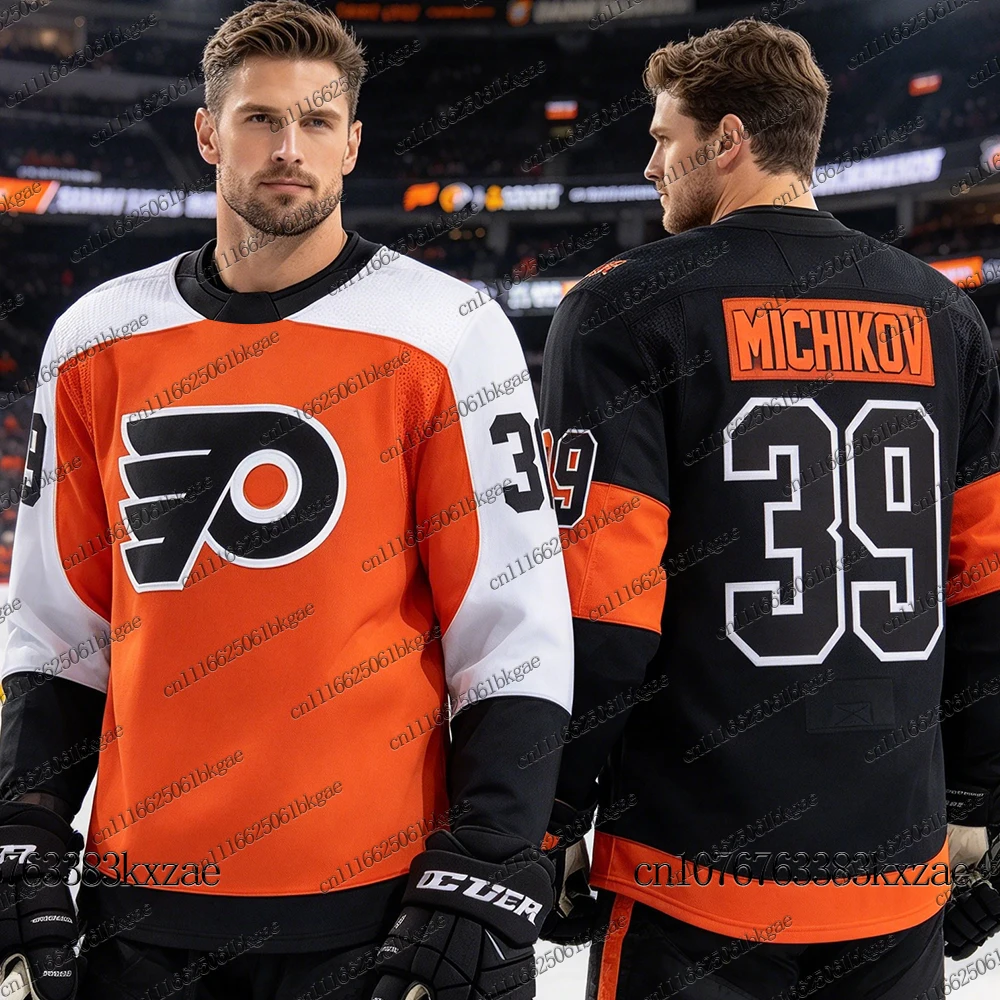 Autumn Winter New Ice Hockey Jerseys For Men Philadelphia Flyers Hockey Jerseys Casual Sports Long Sleeve Tees Women Man Jersey