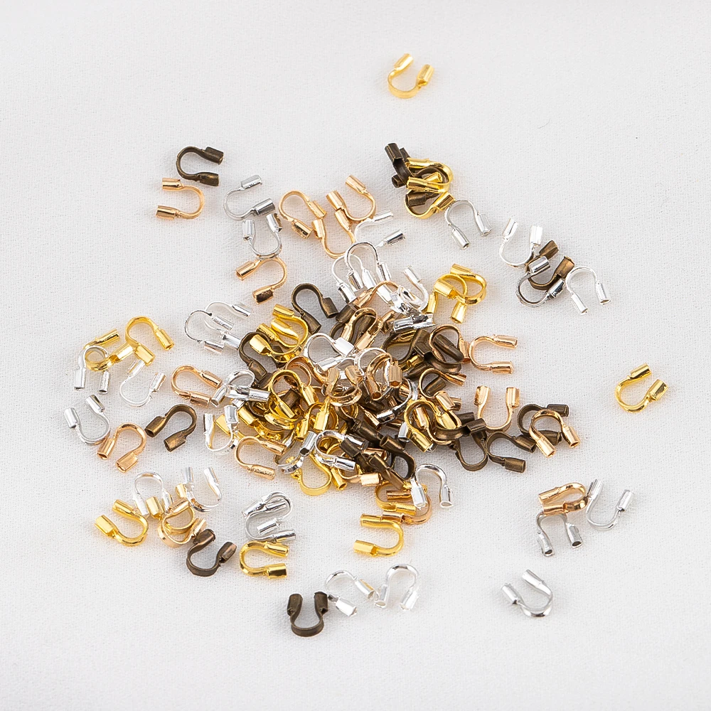 100 pz 200 pz Filo di Rame Guardia Guardiano Protezioni Loop a Forma di U Catenacci Connettore 4.5x4mm per Gioielli FAI DA TE Che Fanno Accessori