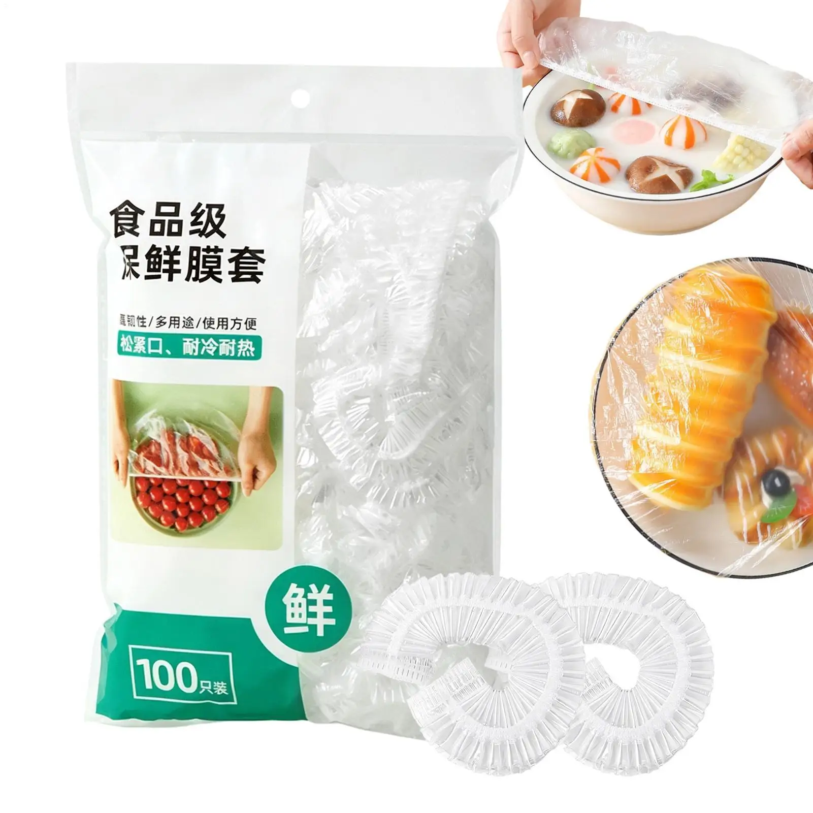 Reusable Elastic Bowl Covers Airtight Stretchable Food Lid For Sourdough Fruit Dough Leftovers, Home Meal Prep Baking