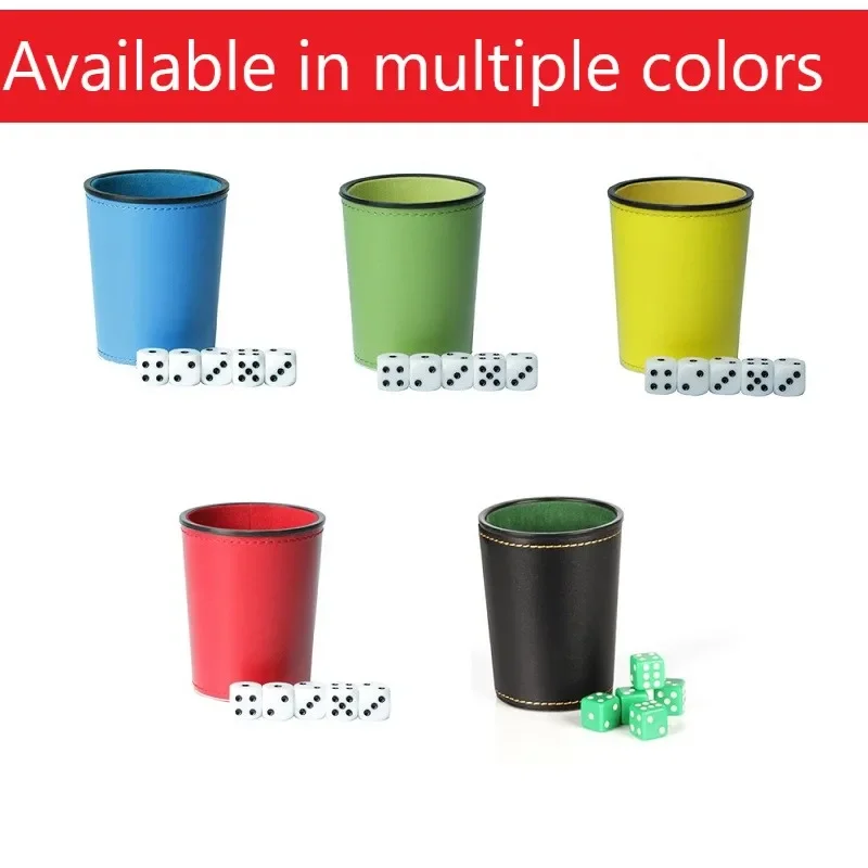 Horn Shaped Screening Cup 5Pcs Dice Set Beer Promotional Products Creative Dice Board Game Color Cup Multiple Colors Available