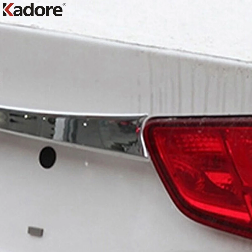 For Kia K5 Optima 2015 2016 2017 Sedan Chrome Rear Back Trunk Lid Cover Trim Tail Gate Protector Car Door Gate Adornment