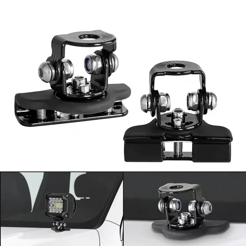 1/2Pcs LED Light Bar Mounting Bracket Clamp Holder for Work Fog Off Road Auto Truck SUV Durable Sturdy Rustproof Universal Fit
