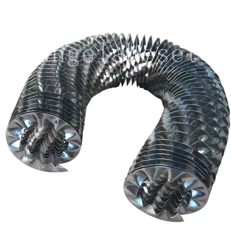 6mm Stainless Steel Spiral Hollow Fin Heat Sink for Tubular Cooling Tube Heat Conduction Heating Fin Tube Drying Radiator Parts