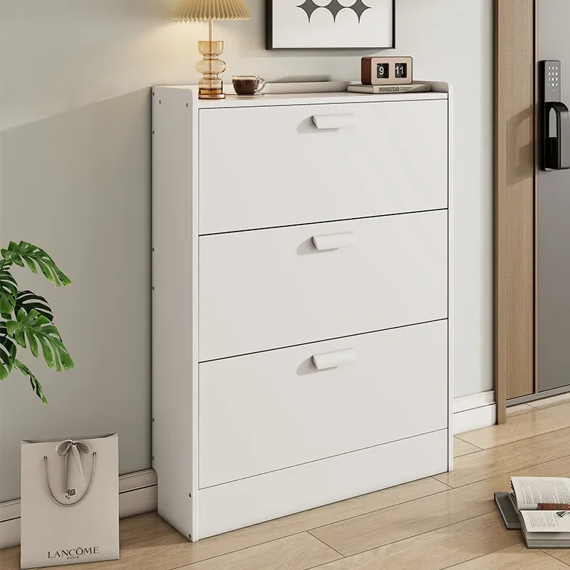 for Ultra-thin Shoe Cabinet 17cm Household Narrow Door Tipping Bucket Modern Simple Foyer Cabinet Economical Shoe Rack Saves