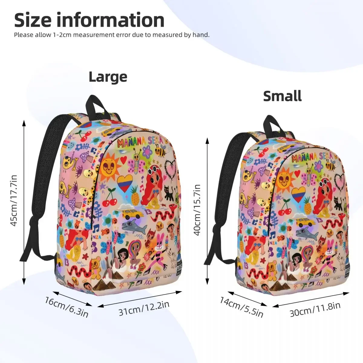 Karol G Manana Backpack Boy Sera BonitoI 3D Soft Backpacks Polyester Fun School Bags Travel Design Rucksack Christmas Gift