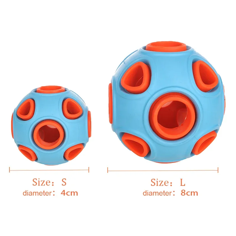 KOMMILIFE Glow Pet Dog Toys Interactive Ball Toy For Dogs Anti-stresses Bite-resistant Molar Dog Chew Toy Dog Accessories