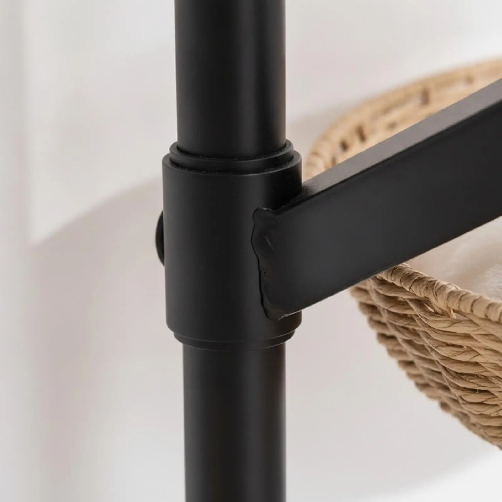 Window Lounger for Cat Adjustable Cat Perch Desk Clamp Elevated Cat Bed with Cotton Rope Cat Nest for Feline Comfort