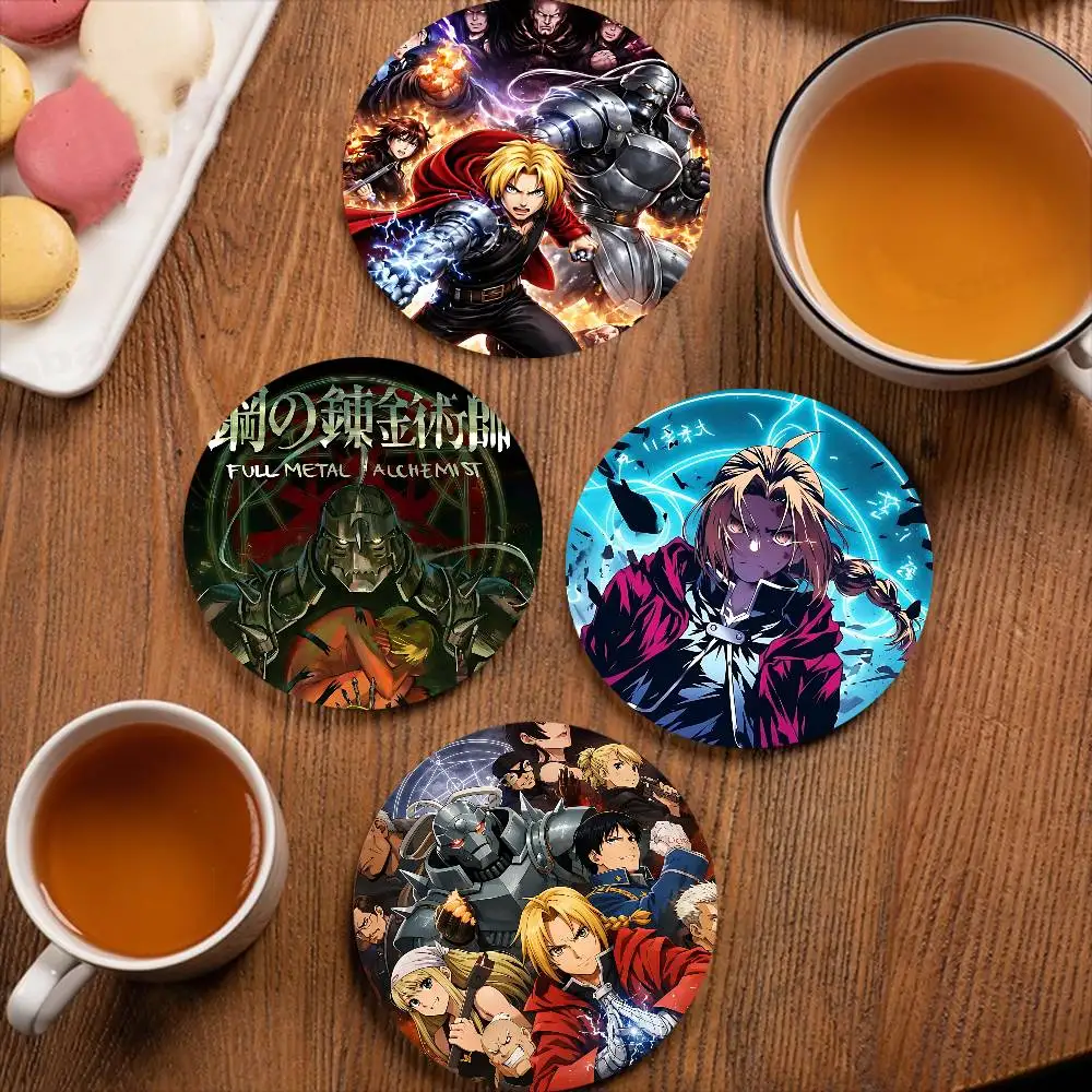 comic works F-fullmetal A-alchemist classic Coaster Wooden Drink Tray Suitable for Restaurants and Coffee Shops Easy To Wash