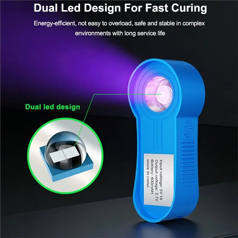 For Shadowless Glue Compatible UV Mini Curing Lamp RL-014F For Optical Glue Photosensitive Green Oil Resin Glue Ink Etc-A14I