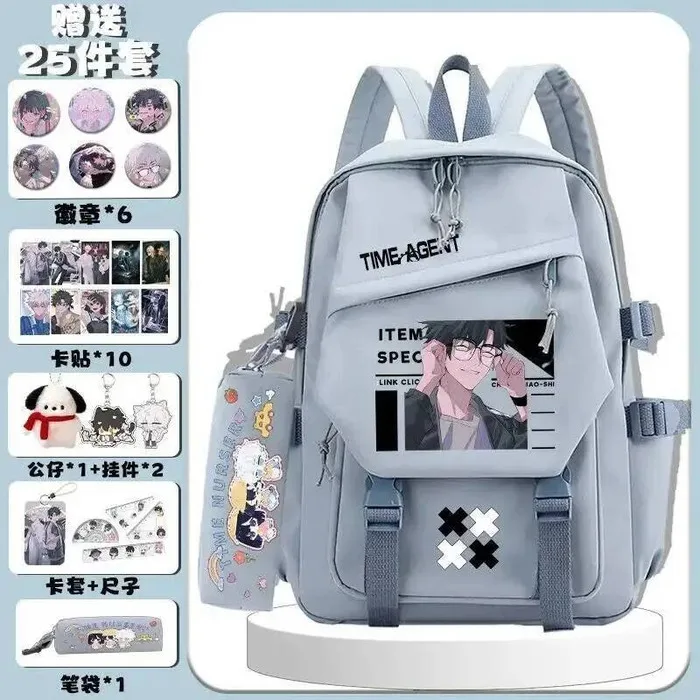 أسود أبيض أزرق وردي رابط انقر فوق حقائب مدرسية للطلاب سعة كبيرة حقائب ظهر Mochilas للهدايا لعبة الرسوم المتحركة