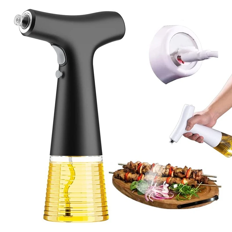 240Ml Electric Olive Oil Sprayer For Cooking Air Fryer Bottle,Salad, BBQ, Kitchen Baking, Roasting