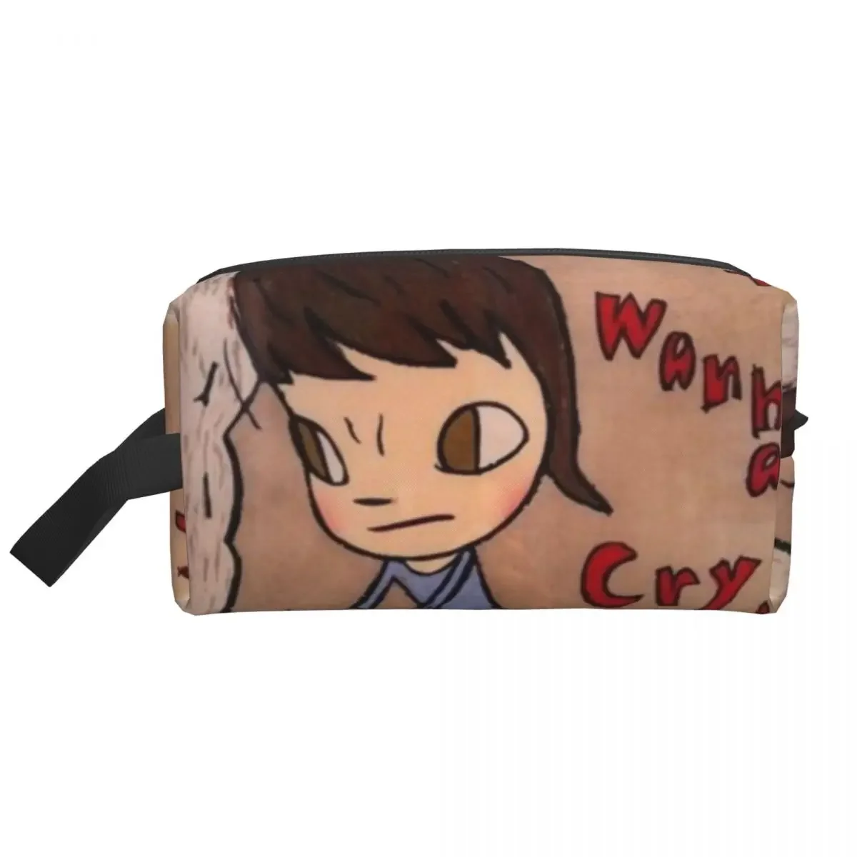 Japan Manga Art Yoshitomo Nara Makeup Bag Women Travel Cosmetic Organizer Fashion Storage Toiletry Bags