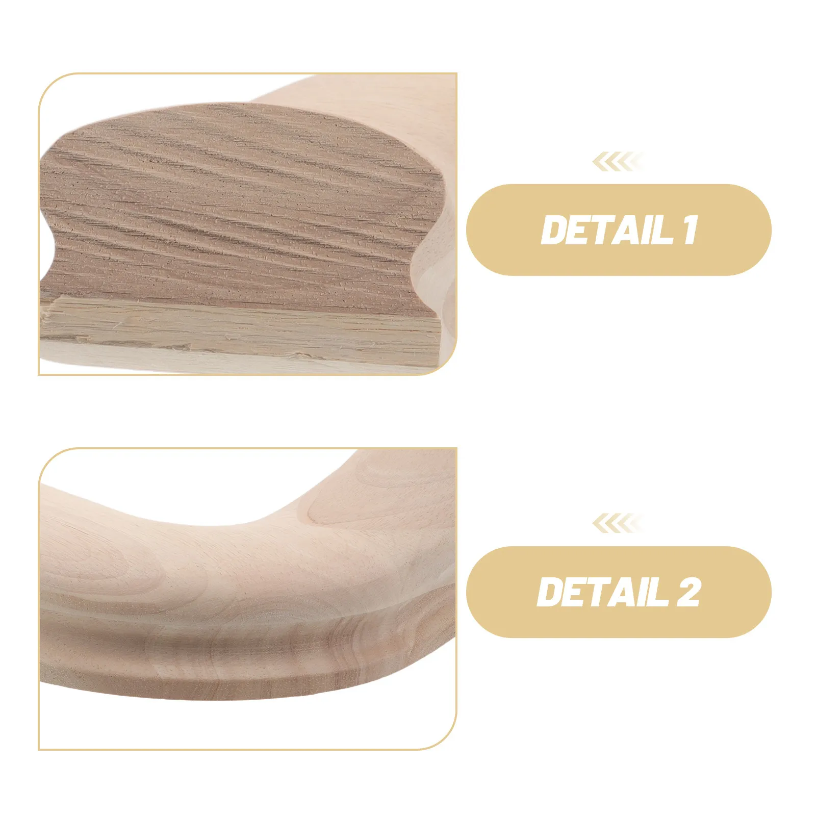 Stair Handrail Elbow Connector Solid Rubber Wood Banister Corner Fitting DIY Stair Remodel Handrail Replacement Part for Wood