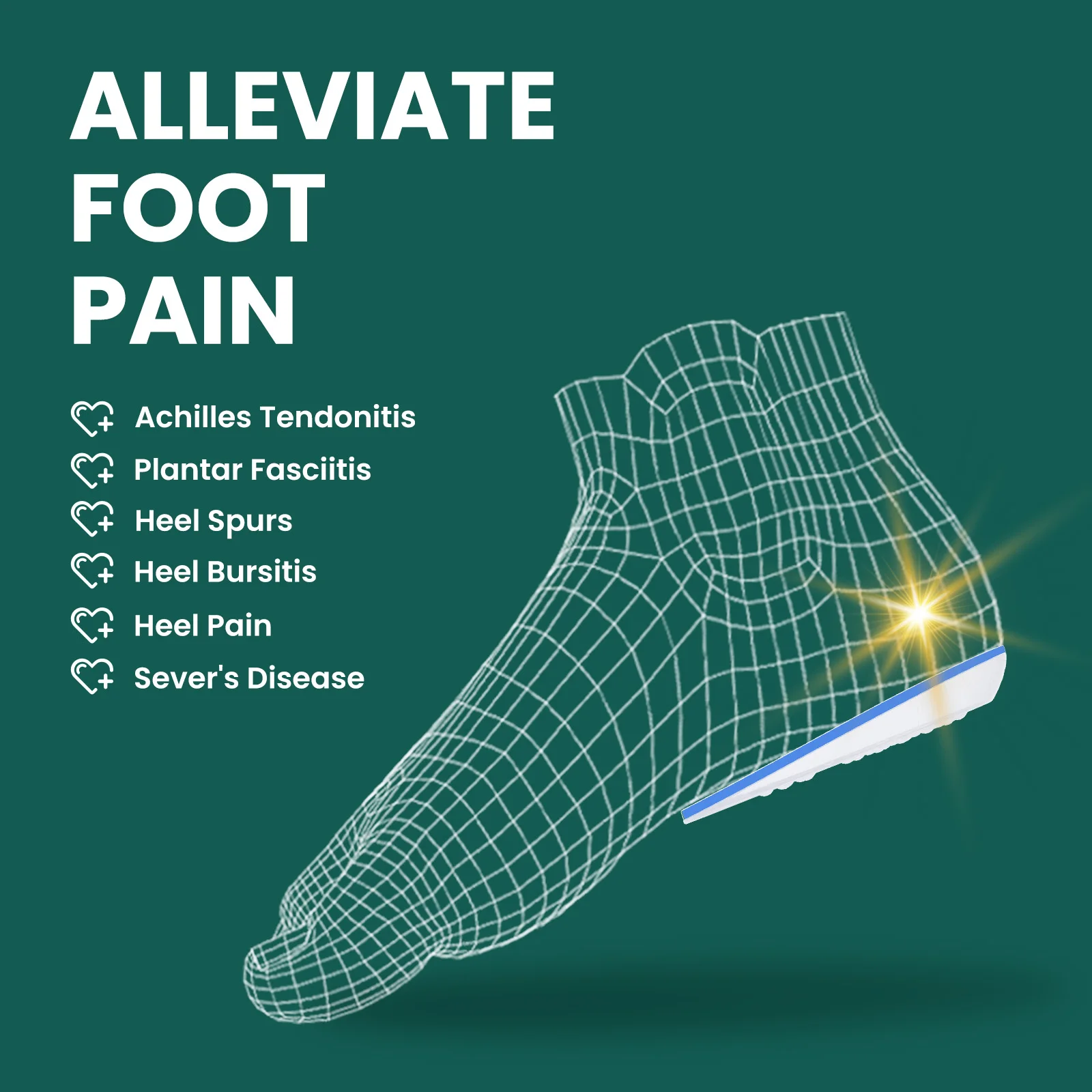 2Pcs Sumifun Height Increase Insole Invisible Heightening Cushion Shoe Inserts Variable Height Insoles Adjustable Cut Foot Pads