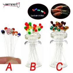 Vampfly 20pcs/10 Pairs Epoxy Monofilament Shrimps Crab Eyes Bonefish Fly Shrimps Crab Fly Saltwater Lures Fly Tying Material S L