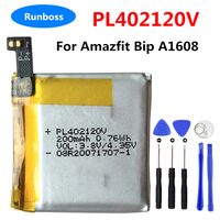 PL402120V Original Replacement Rechargeable Polymer Lithium Ion Battery for Huami Amazfit Bip A1608 + Free Tools