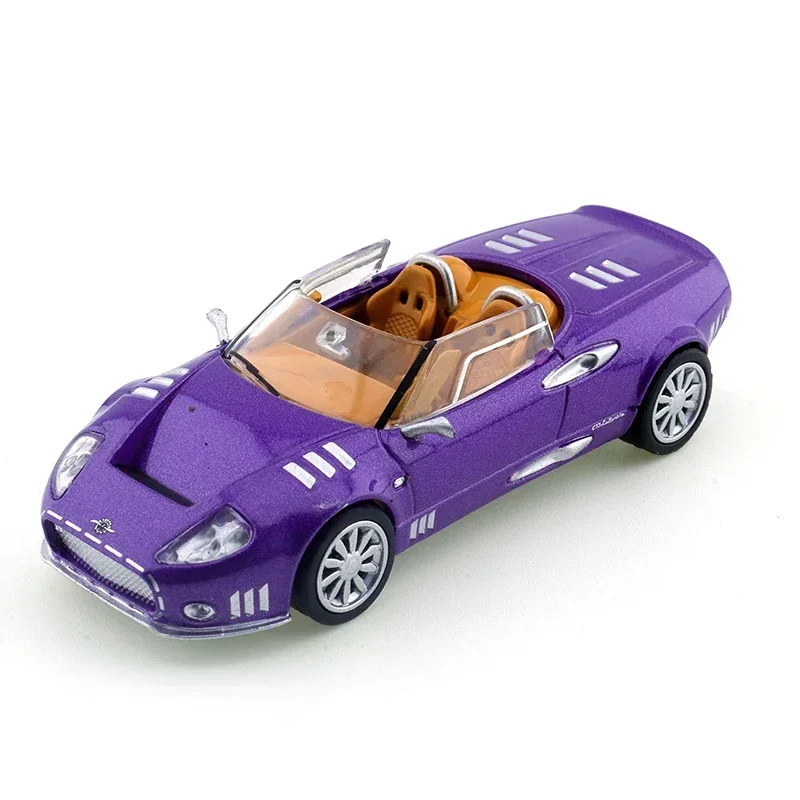 DCT 1/64 Spyker C12 modelo de coche deportivo coches Vintage JDM vehículo aleación Diecast Metal modelo niños regalo de Navidad juguetes para niños