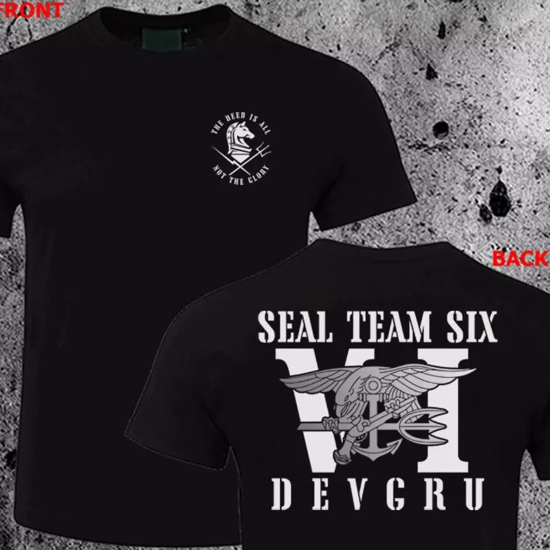 New Special Forces NSWDG SEAL Team 6 DEVGRU Squadron Short Sleeve T-Shirt Graphic T Shirts Streetwear Graphic T Shirts