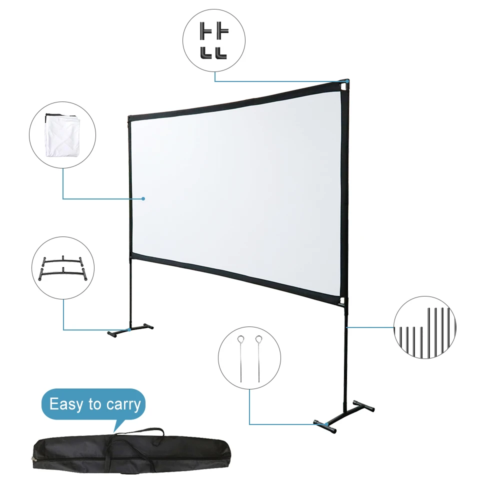 

100-inch 120-inch 4:3 16:9 China Home Theater Projector Ceiling Screen