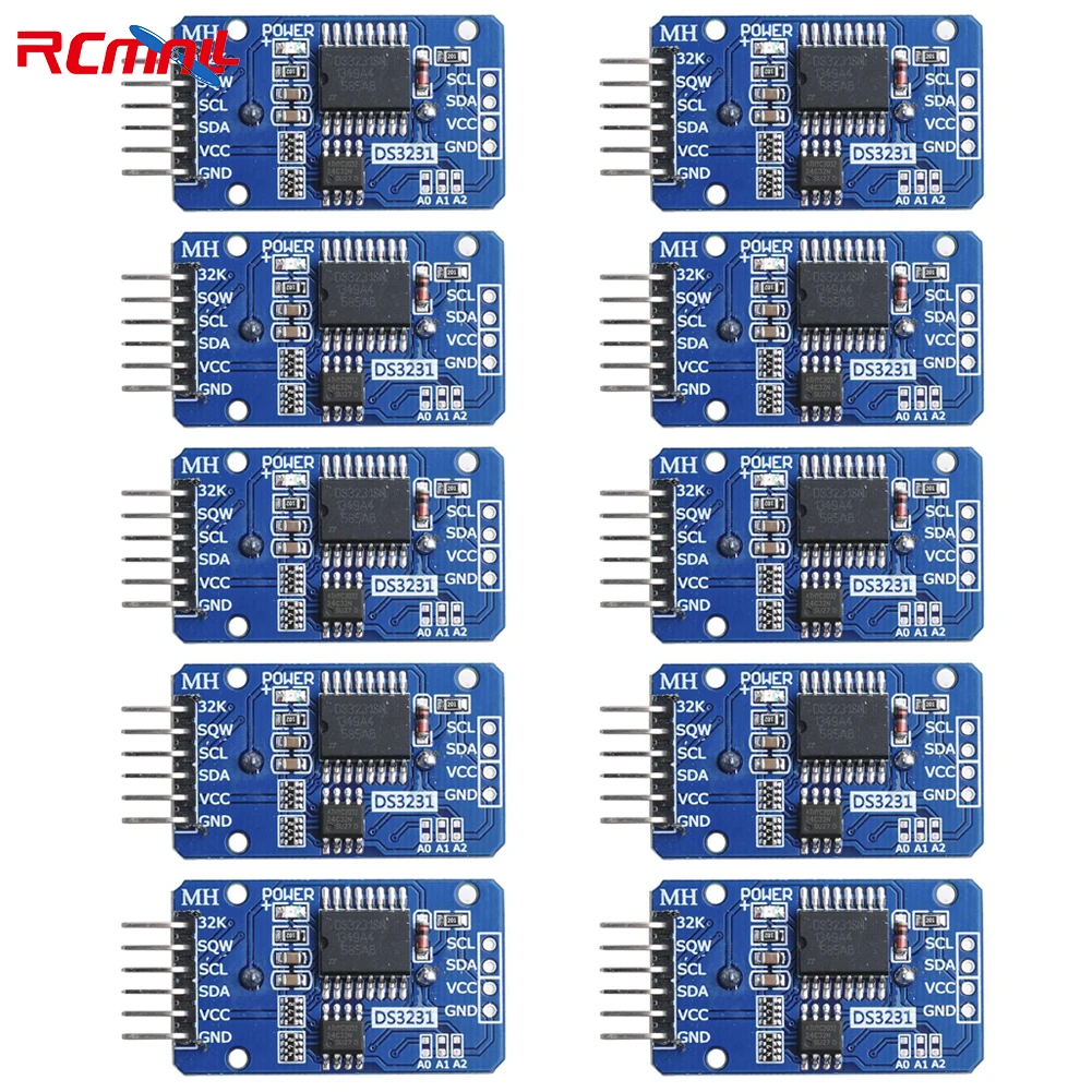 10PCS DS3231 AT24C32 IIC Module Precision Clock Module Real Time Clock for Arduino