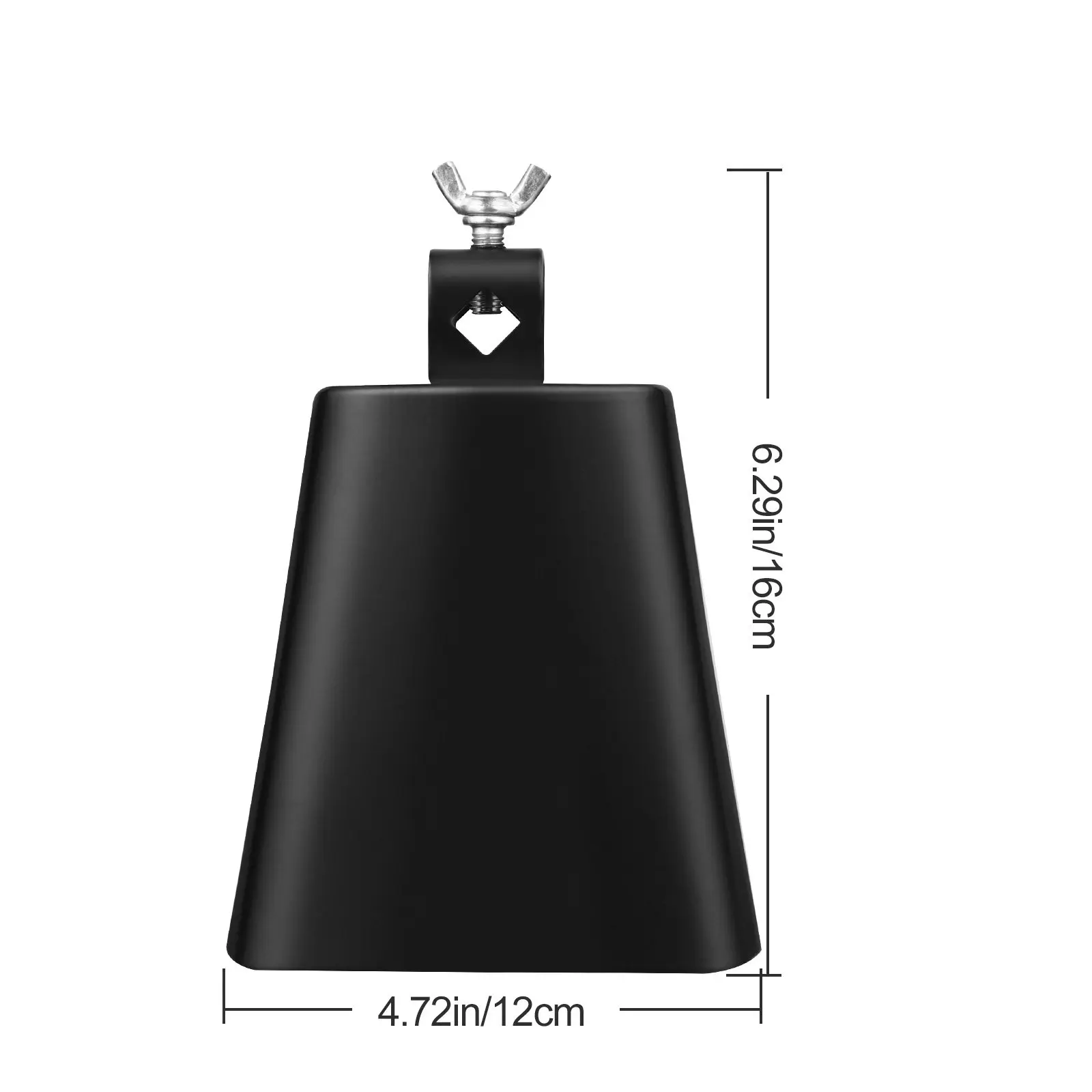 Cow Bell Percussion Instrument for Children Metal Noise Maker with Stick Crisp Sound for Kindergarten Band Performance and Music