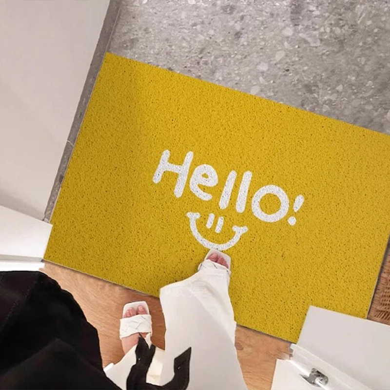 Smile Welcome Carpet Entrance Doormat Area Rug Dirt Trapping Non-slip Entry Door Mat Foyer Rugs Felpudo Puerta Entrada Fussmatte