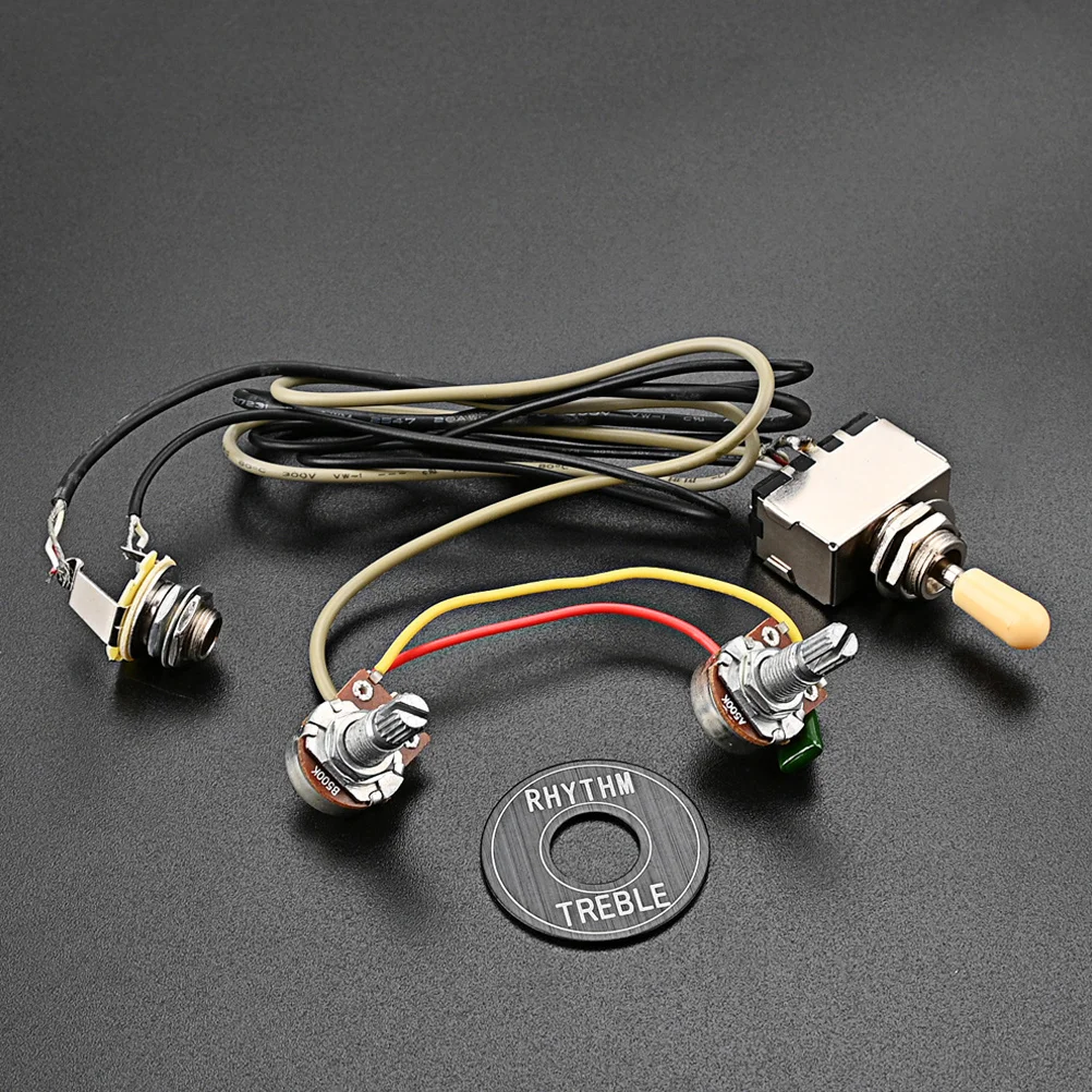 

Guitar Wiring Harness 500k Pots Accurate Well Made Metal Plastic Parts for Electric Guitars Guitar Wiring Harness