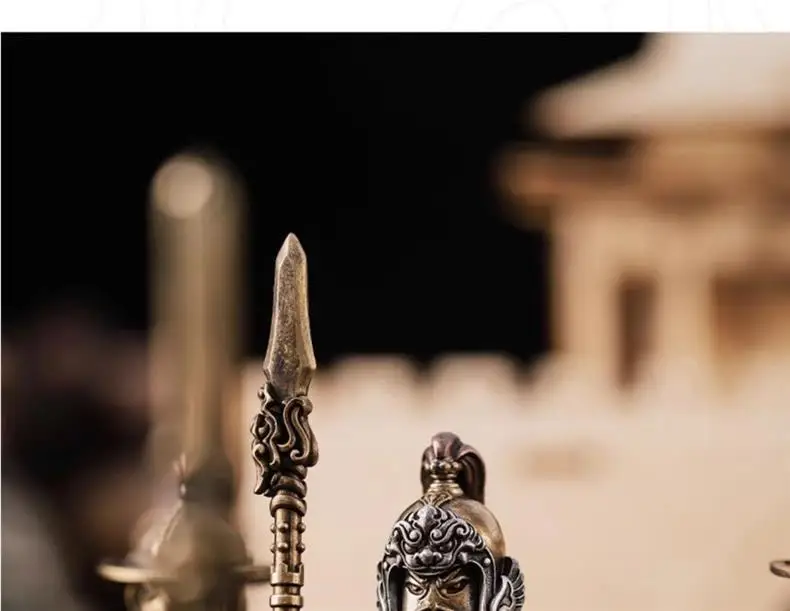 زينة يوي فاي، النمط الوطني، مصنوعات معدنية من سلالة سونغ، تماثيل قابلة للفصل، برونزية لجيش عائلة يوي