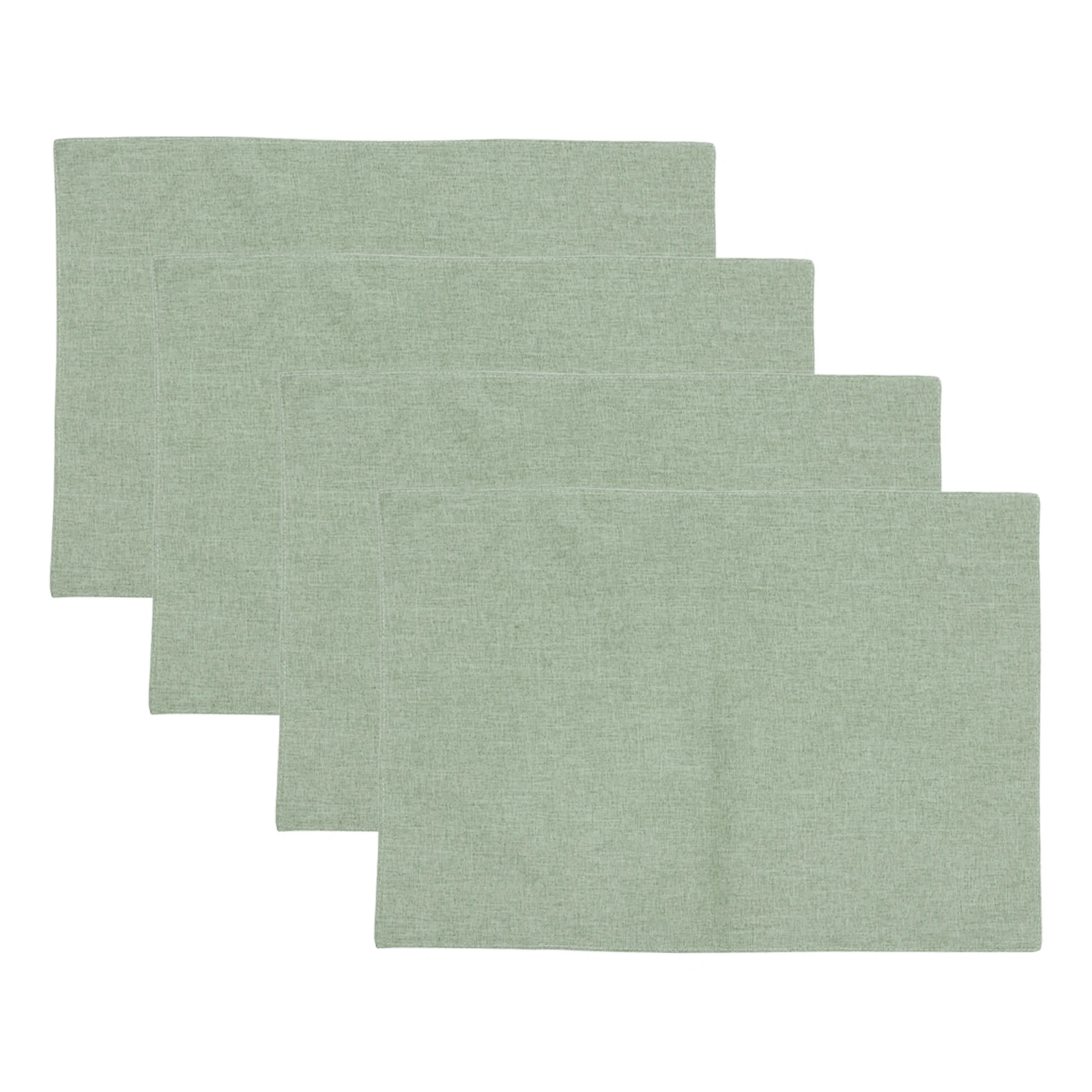 

4pcs Double Layer Placemats Heat Resistant Non Slip Table Napkins Set Buffet Dinner Decor Accessories Color