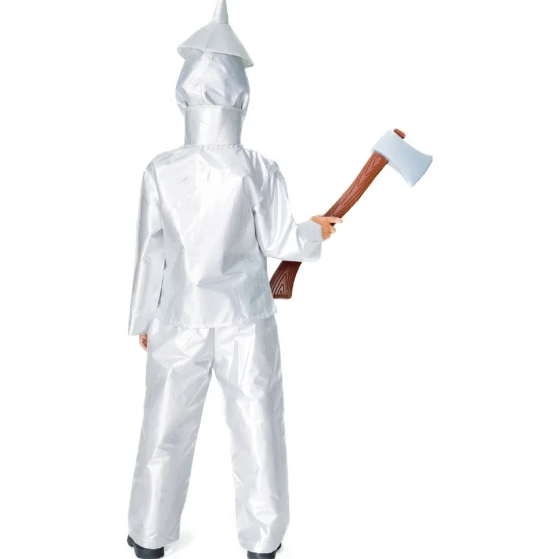 Tin Man Cosplay Costume Adult Male Iron Outfit Themed Stage Performance Dress Up Party Wear view 6