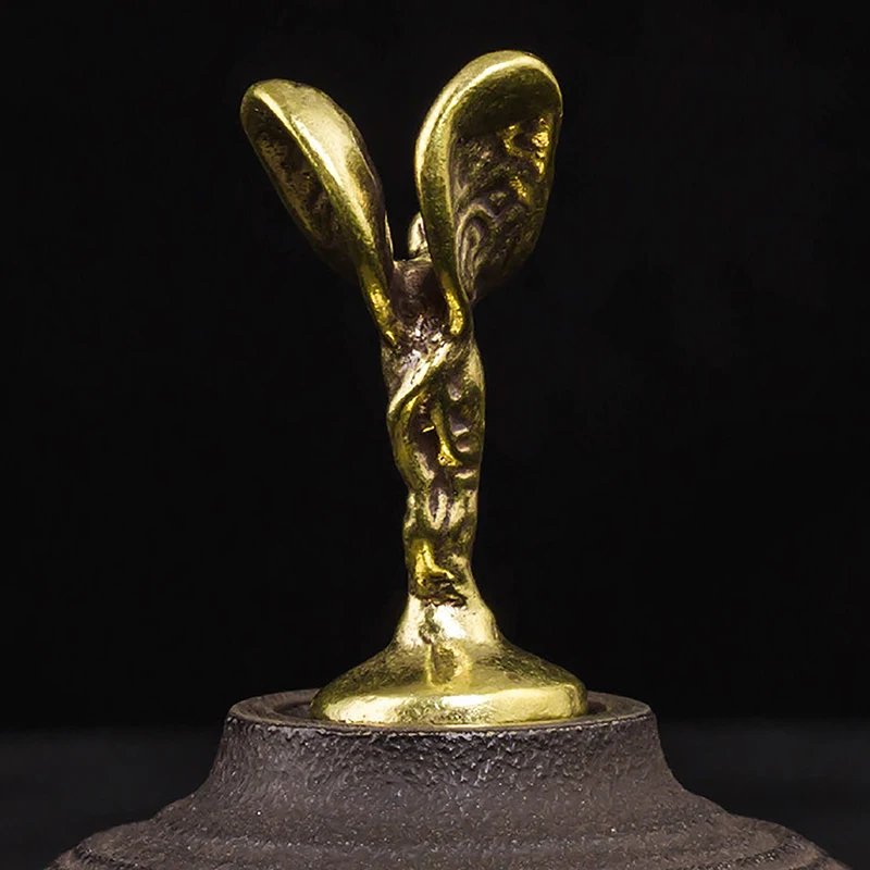 تماثيل نحاسية صغيرة ، تمثال رجل ذهبي صغير ، زينات عتيقة ، ديكور مكتبي للكمبيوتر المكتبي ، ديكور منزلي