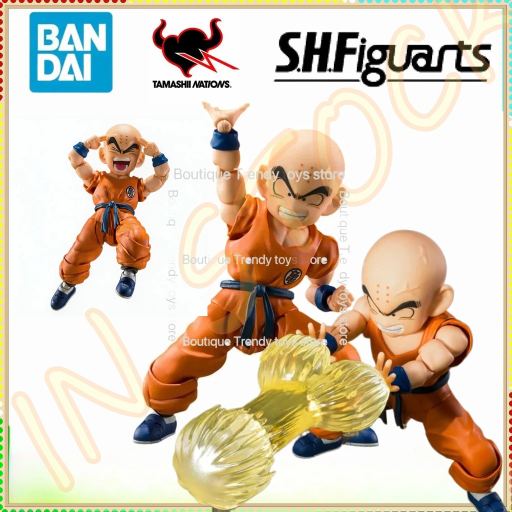 

In Stock Original BANDAI Dragon Ball Z Krillin S.H.Figuarts Action Figure PVC Collection Model Toy