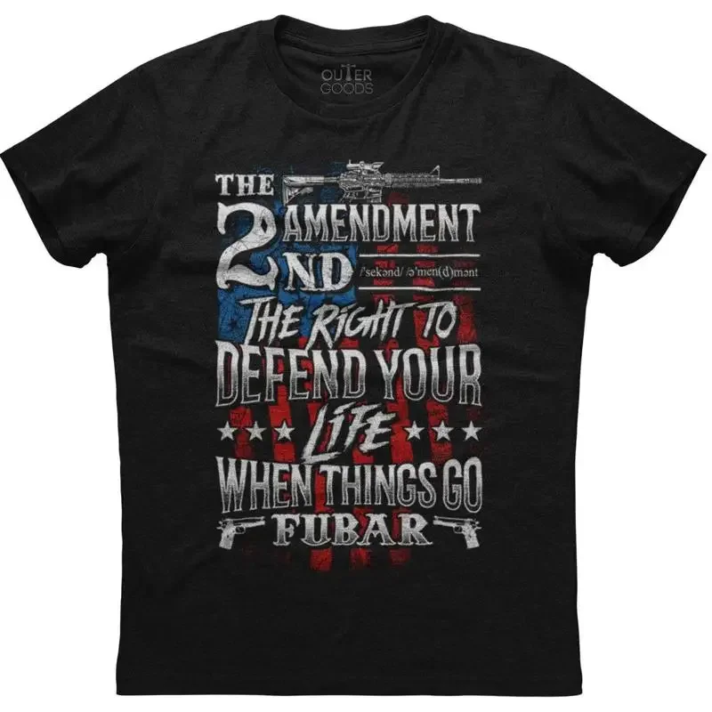 The 2nd Amendment Right To Defend Your Life Men's Trending Black T shirt