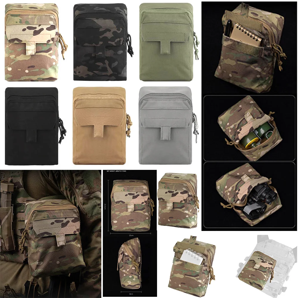 

НОВАЯ уличная охотничья майка CS, аксессуары, легкая многофункциональная сумка для хранения с двойной молнией и креплением Molle