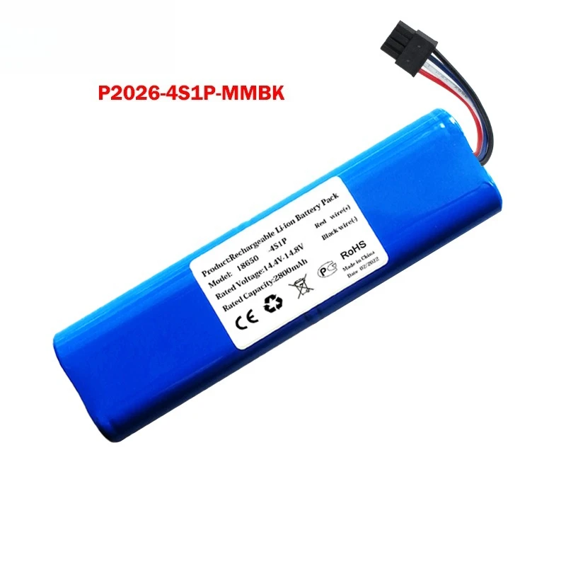 14.8V 2800mAh 3500mAh 5600mAh 6800mAh P2026-4S1P-MMBK for Xiaomi Sweeping Robot Trouver LDS RLS3 Rechargeable Batteries