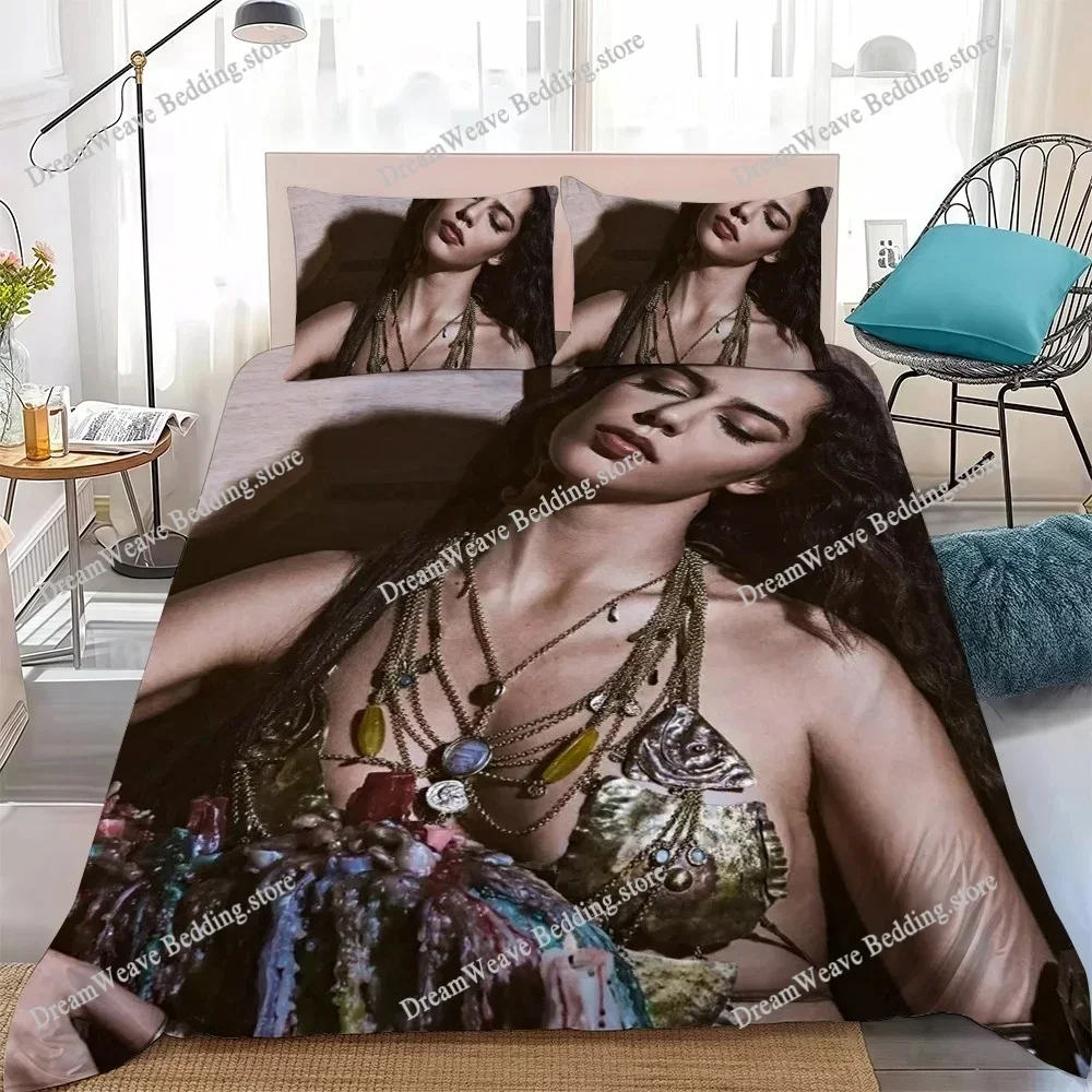 Marina Sena Singer Music Duvet Cover Set Home Style Bedding Soft Laundry Cotton Bed Student Dormitory GiftFQH