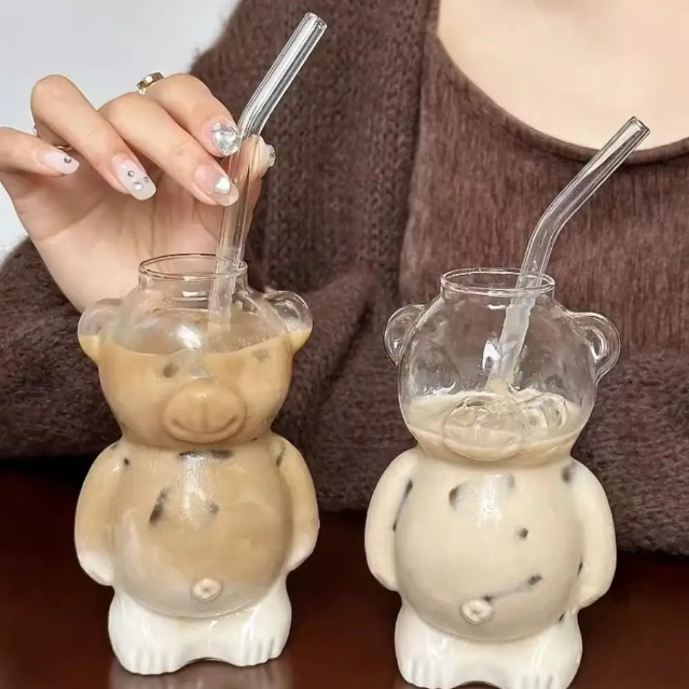 Bär Glas Wasser Tasse kreative Saft Tasse niedlichen Bären Tasse Kaffeetasse ins Milch Tee Tasse