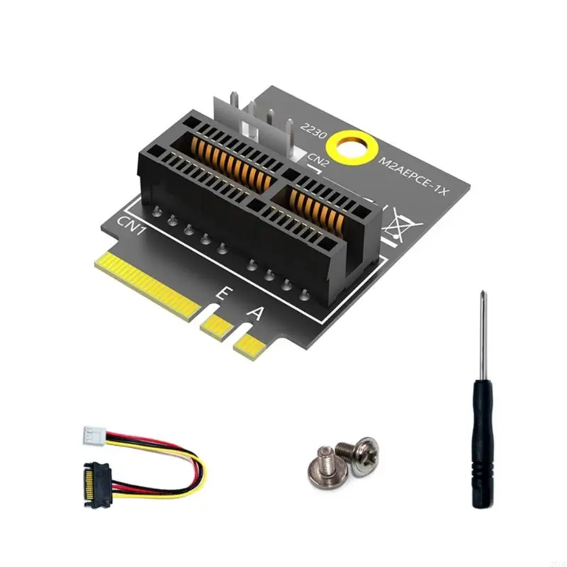 

20ce M.2 Ключ A+E в PCIE 1X Адаптер PCIe Card Card Card Easy Установка Card 4PIN Power Supply Accessories