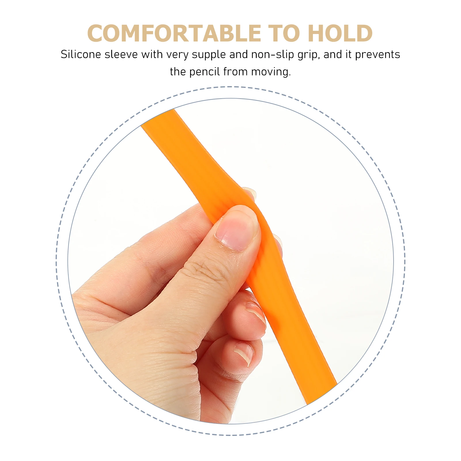 

Silicone Pen Case Pencil Protector Cover Carrot Sleeve Protective Covers Cute Protection
