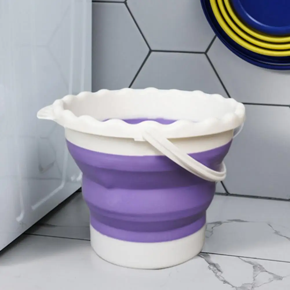 Novel Art Bucket Anti-scratch Pen Cleaner Bucket Strong Load Bearing Folding Design Art Bucket  Wash