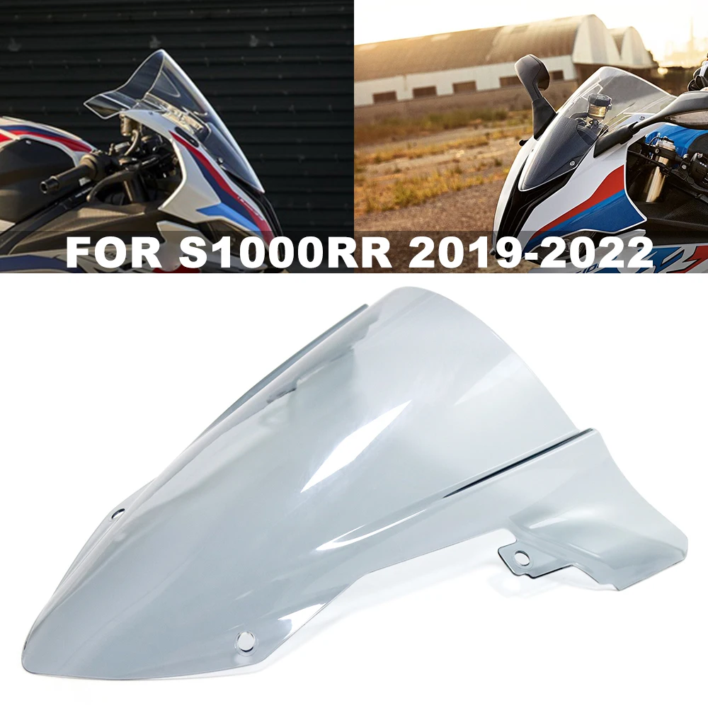 

For BMW S1000RR Windshield Windscreen Shielda Double Bubble Wind Deflector For S1000 S 1000 RR 2022 2021 2020 2019 Accessories