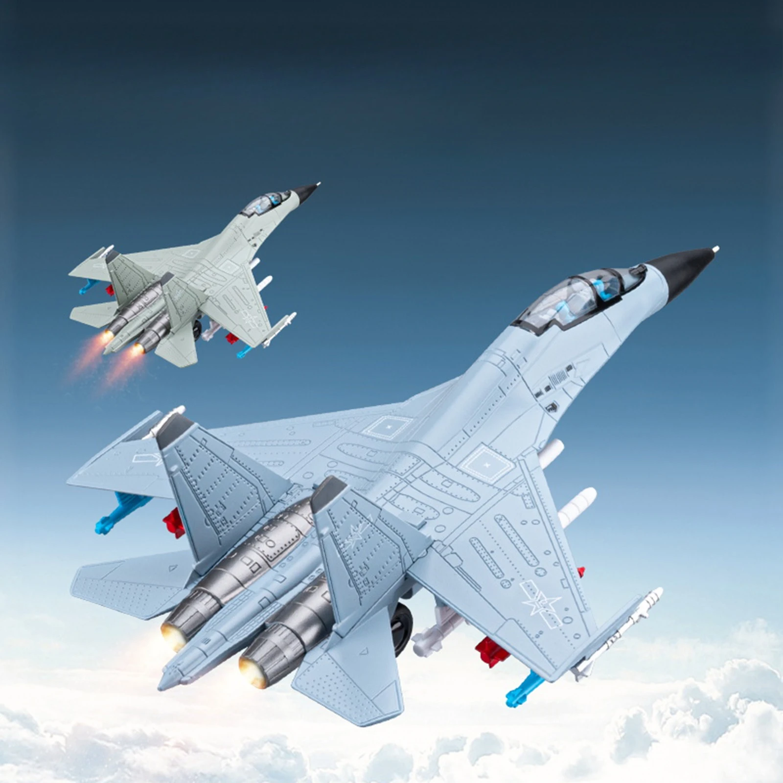 

1: 81, подлинный истребитель из сплава J-16, военный самолет со звуковой и световой обратной связью, модель самолета, детский игрушечный орнамент