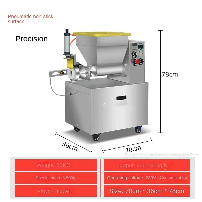 Peralatan Komersial Pembagi Adonan Dispenser Adonan Kecil Komersial Mesin Pengisi Kue Bulan Mengisi Ransum Roti Otomatis Div