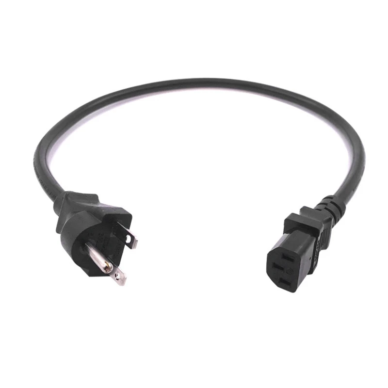 US NEMA 6-15P to IEC320 C13 AC Power Cord, 15A/250V Computer 3X2.08mm Extension Cable(US