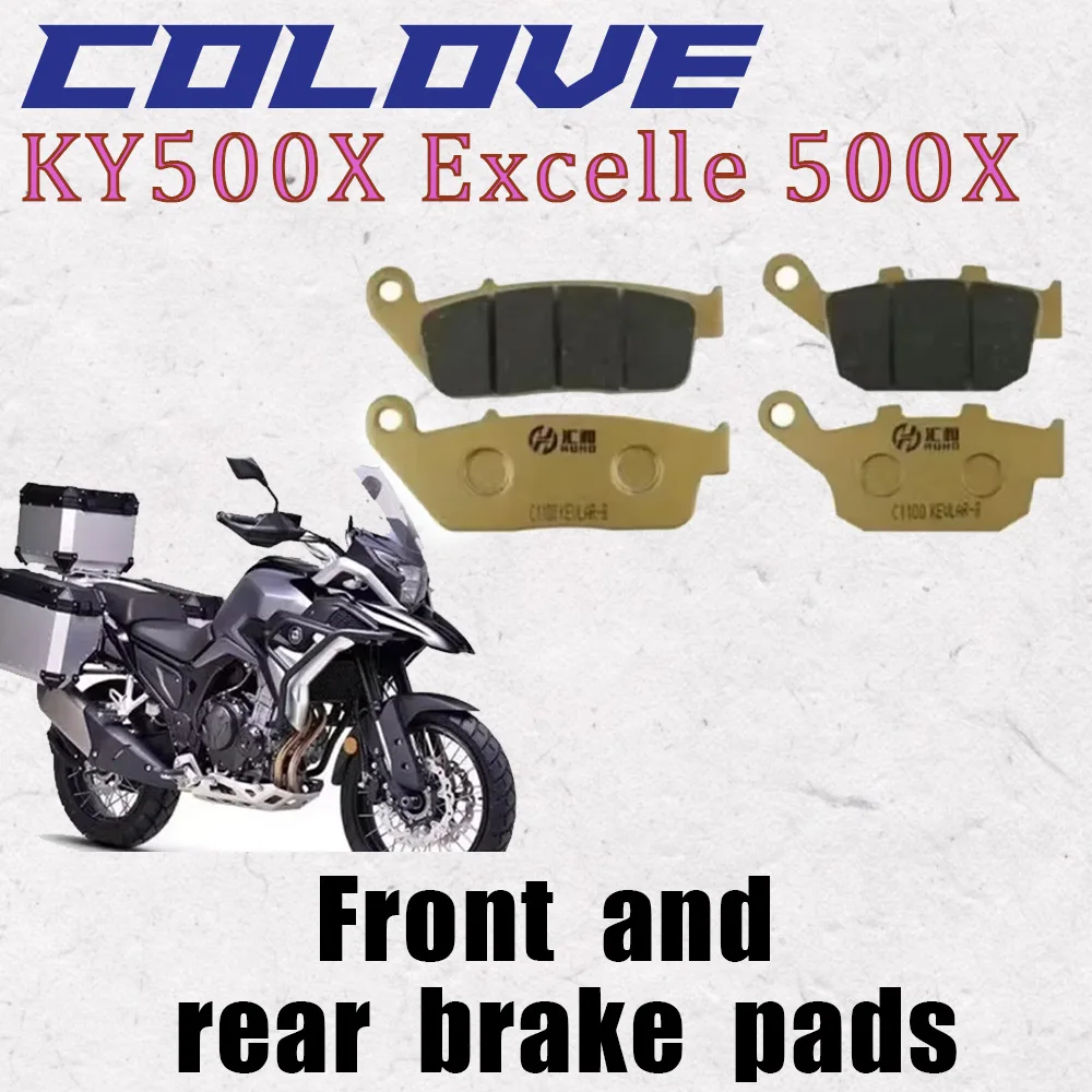 

Motorcycle parts Front Rear brake pads For COLOVE KY500X 500X / Excelle 500X